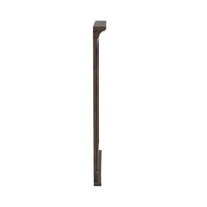 Paradise Valley Landscape Mirror in Saddle Brown
