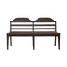 Paradise Valley Ladder Back Bench in Saddle Brown image