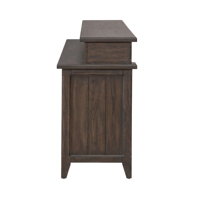 Paradise Valley Console Bar Table in Saddle Brown