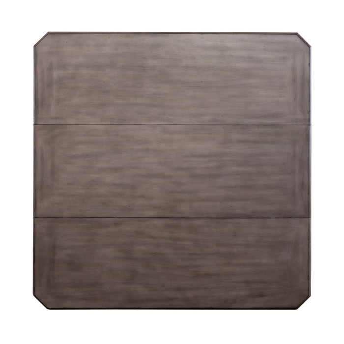Ocean Isle Gathering Table in Antique White with Weathered Pine