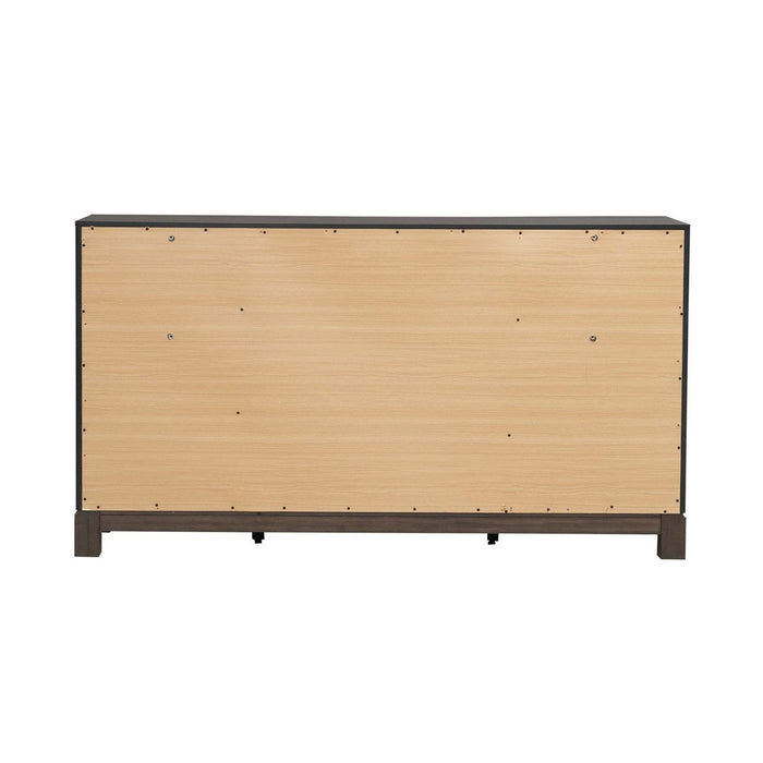 Liberty Furniture Modern Edge 2 Door 6 Drawer Dresser in Caffe