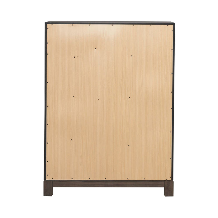 Modern Edge 5 Drawer Chest in Caffe image