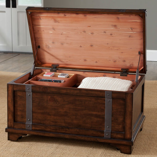 Aspen Skies Storage Trunk in Russet Brown image