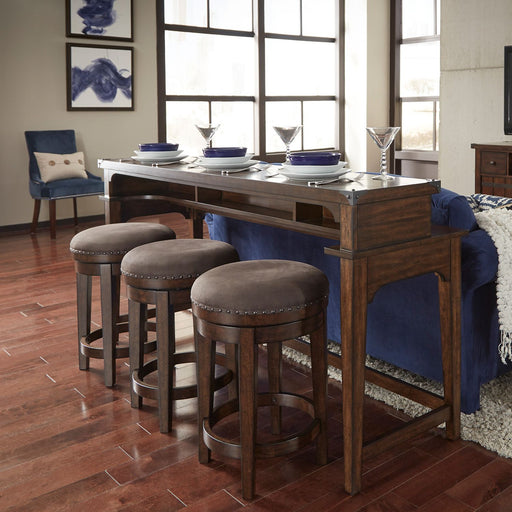 Liberty Aspen Skies Swivel Barstool in Russet Brown image