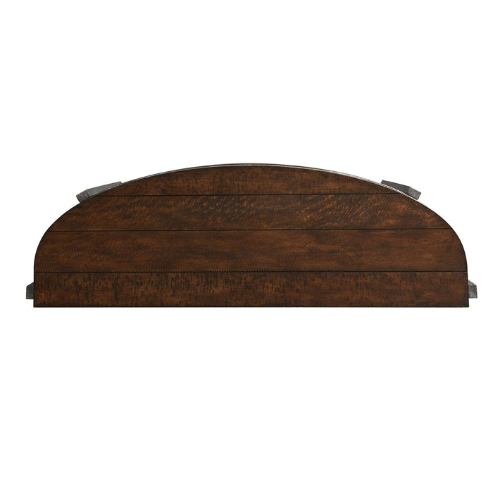 Breckinridge Demilune Sofa Table in Mahogany