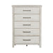 Modern Farmhouse 5 Drawer Chest in White image