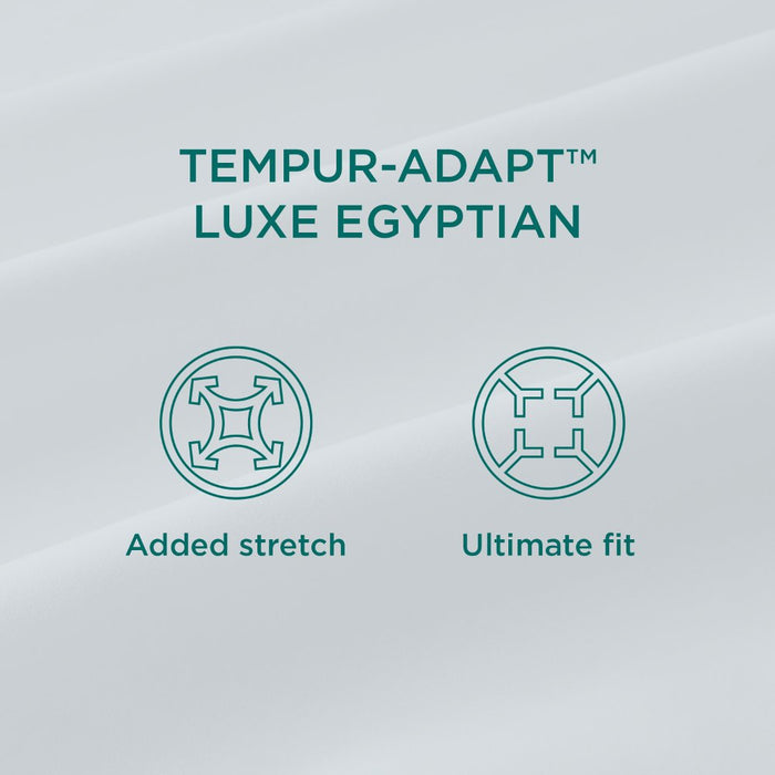 TEMPUR Luxe Egyptian Cotton Pillowcase Set White