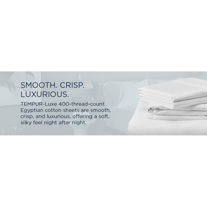 TEMPUR Luxe Egyptian Cotton Sheet Set Sleepy Blue