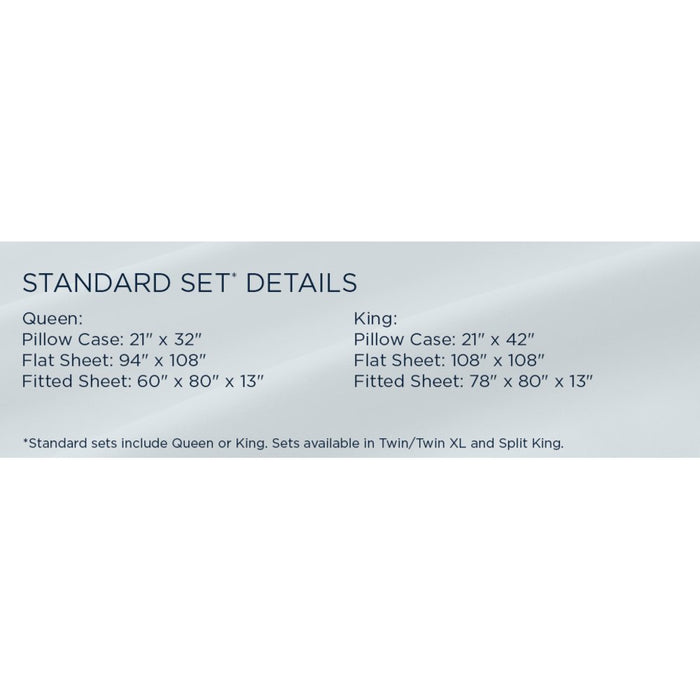 TEMPUR Classic Cotton Sheet Set Cool Gray