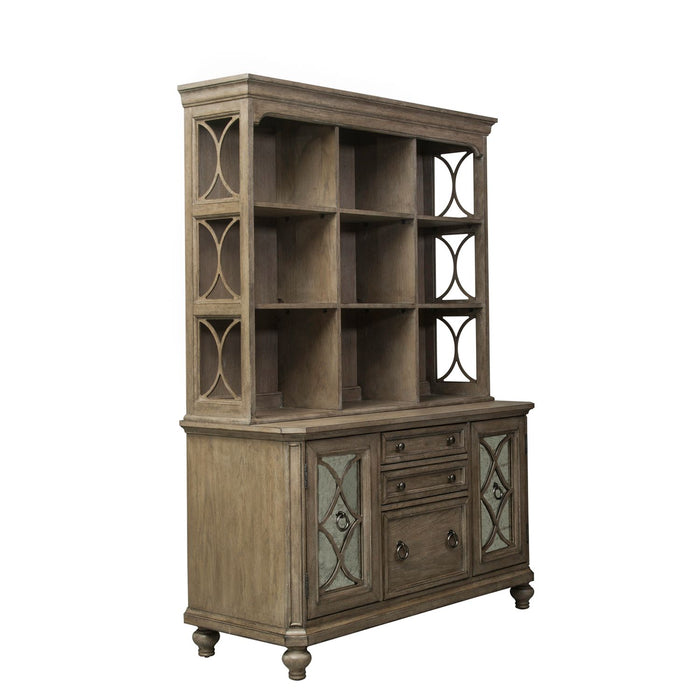 Simply Elegant Credenza & Hutch Set