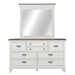 Allyson Park King California Panel Bed, Dresser & Mirror image