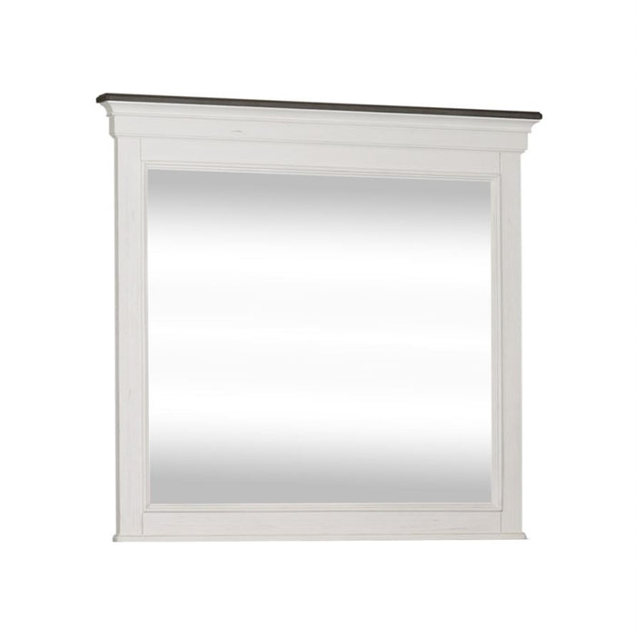 Liberty Furniture Allyson Park Mirror in Wirebrushed White