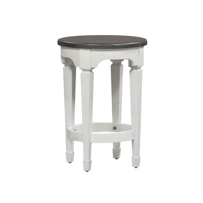 Allyson Park Console Stool in Wirebrushed White image