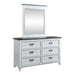 Allyson Park Panel Bed, Dresser & Mirror image