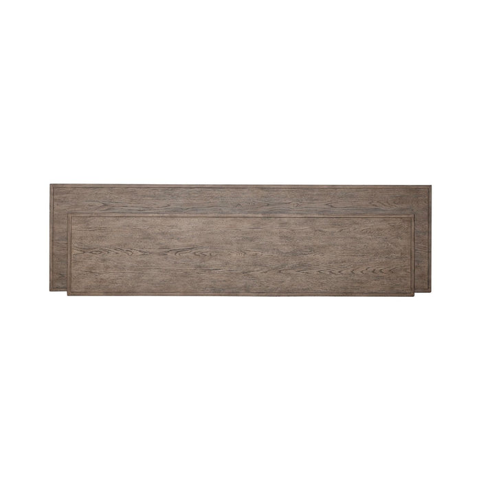 City Scape Console Bar Table in White Oak Veneers