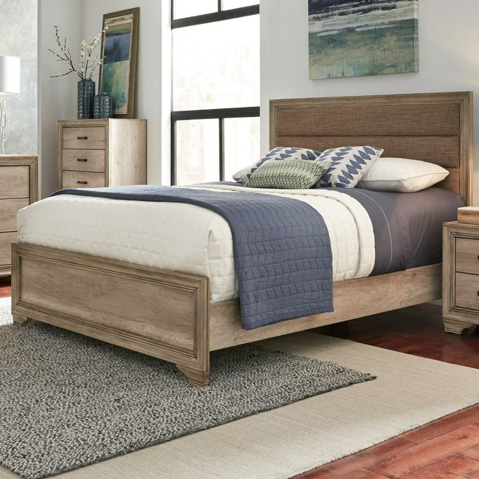 Liberty Sun Valley Queen Upholstered Panel Bed in Sandstone 439-BR-QUB image