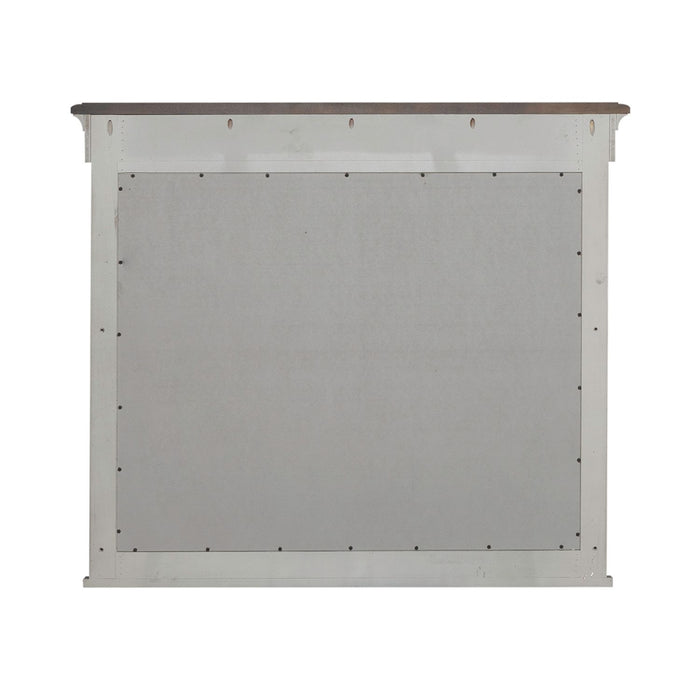 Ivy Hollow Landscape Mirror in Weathered Linen