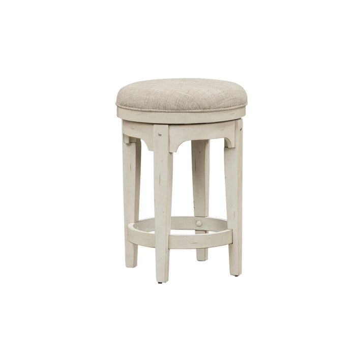 Morgan Creek Console Swivel Stool in Antique White image
