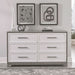 Palmetto Heights 6 Drawer Dresser in Shell White and Driftwood image