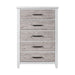 Backroads Drawer Chest in Weathered White/Parchment Brown image