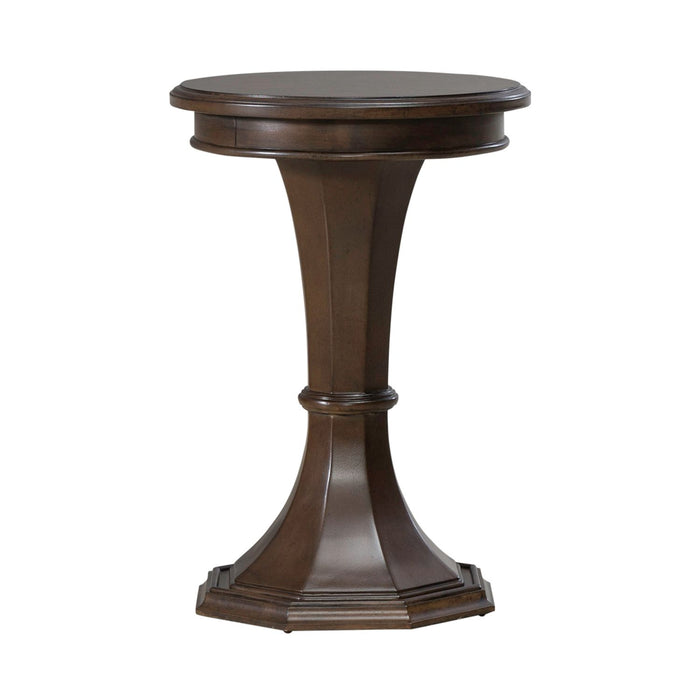 Arden Road Round Chairside Table in Satin Cherry