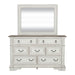 Abbey Park King California Panel Bed, Dresser & Mirror, Night Stand image