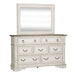 Abbey Park Panel Bed, Dresser & Mirror, Chest image