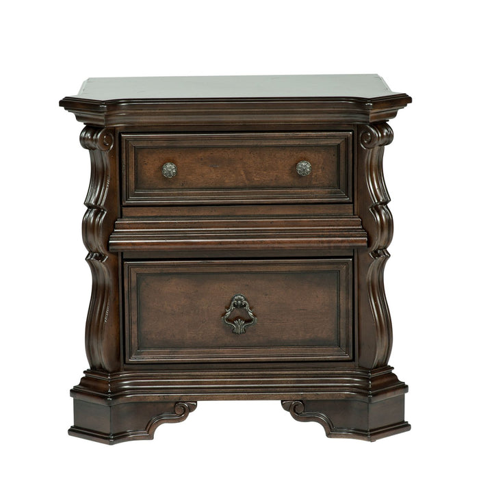 Arbor Place Queen Sleigh Bed, Dresser & Mirror, Night Stand