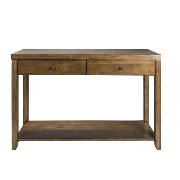 Liberty Furniture Mitchell Sofa Table in Brown image