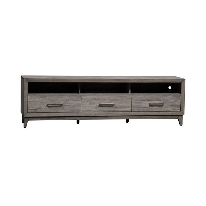 Mercury 76 Inch TV Console in Driftwood Gray