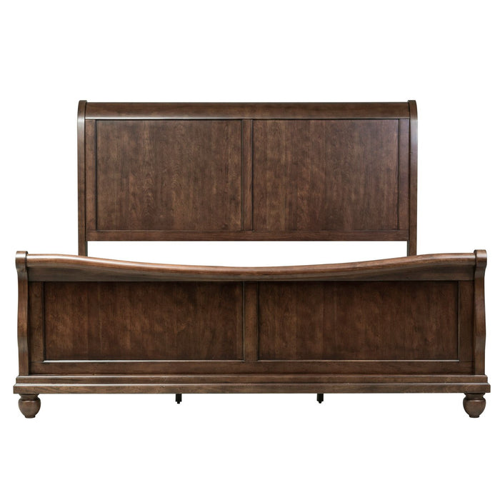 Rustic Traditions King California Sleigh Bed, Dresser & Mirror image