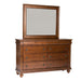 Rustic Traditions King California Sleigh Bed, Dresser & Mirror image