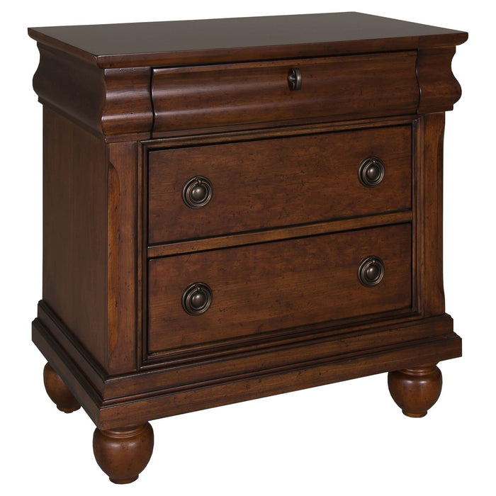 Rustic Traditions King California Sleigh Bed, Dresser & Mirror, Chest, Night Stand image