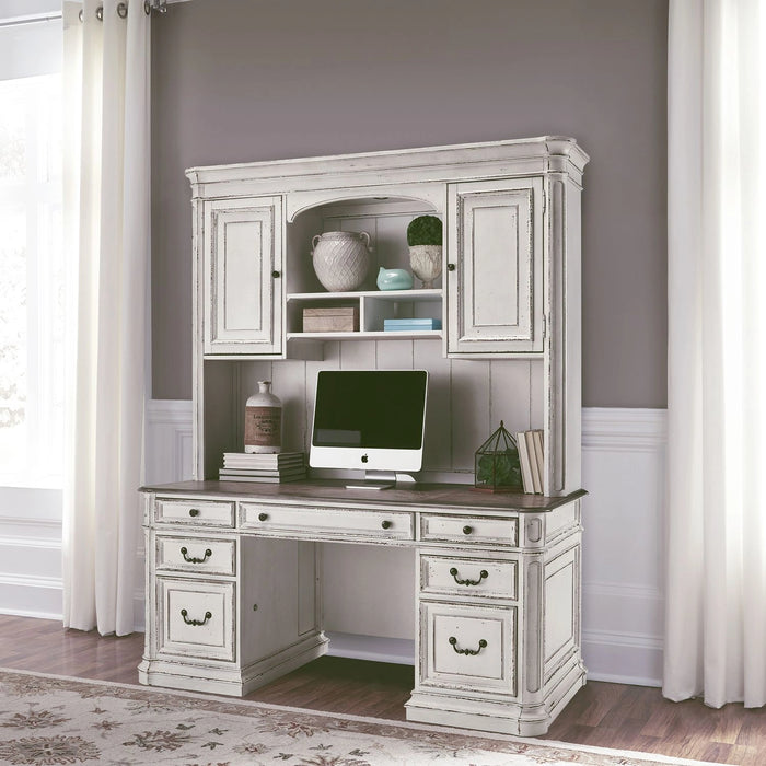 Magnolia Manor Jr Executive Credenza Hutch image