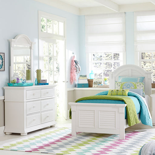 Summer House Twin Panel Bed, Dresser & Mirror image