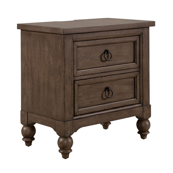 Americana Farmhouse Queen Sleigh Bed, Dresser & Mirror, Chest, N/S