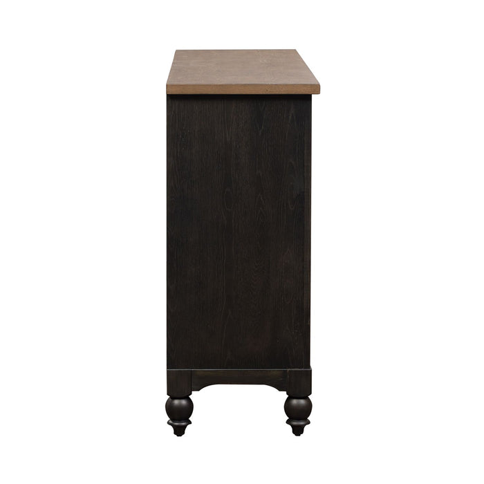 Americana Farmhouse 9 Drawer Dresser in Black