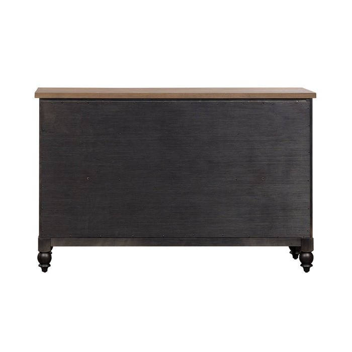 Americana Farmhouse 9 Drawer Dresser in Black image