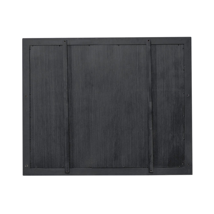 Americana Farmhouse Landscape Mirror in Black