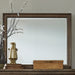 Americana Farmhouse Landscape Mirror in Dusty Taupe and Black image