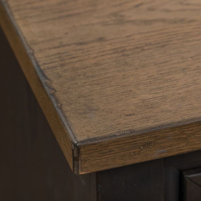 Americana Farmhouse 2 Drawer Nightstand in Black