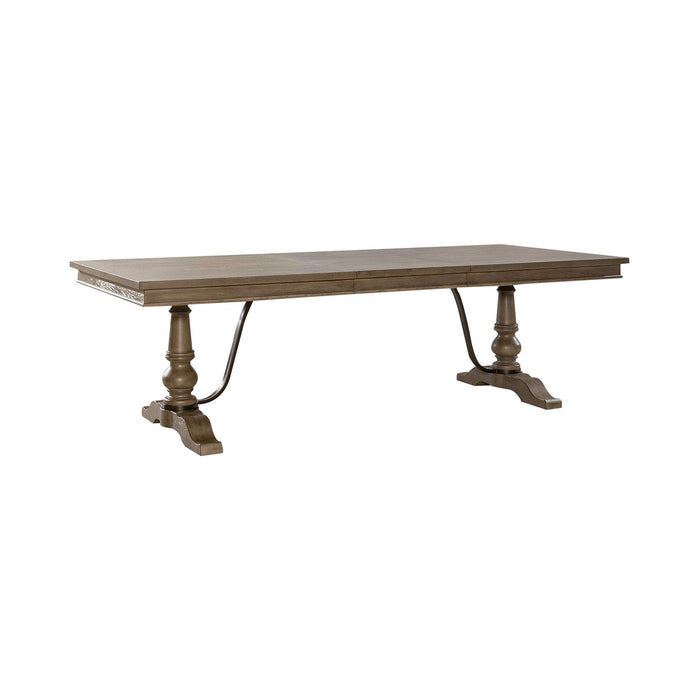 Americana Farmhouse Optional 7 Piece Trestle Table Set