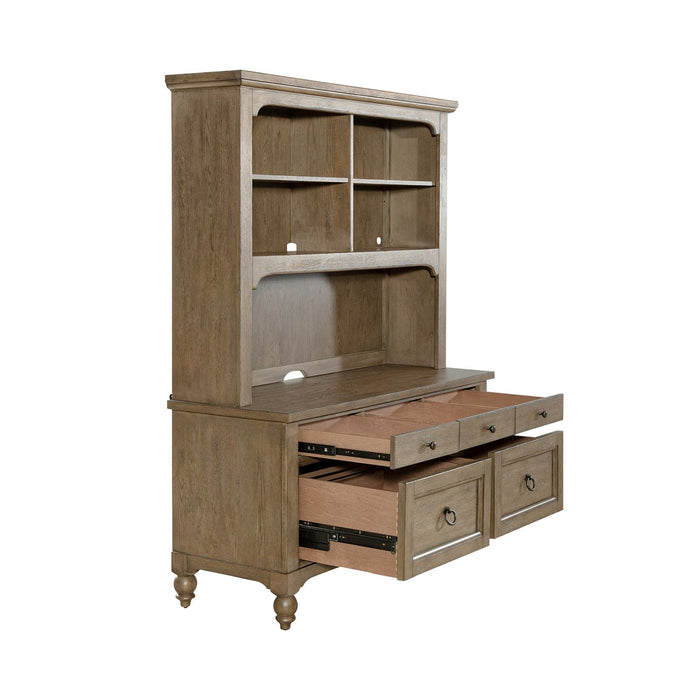 Americana Farmhouse Credenza & Hutch