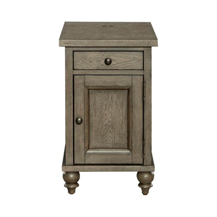 Americana Farmhouse Chair Side Table in Dusty Taupe image