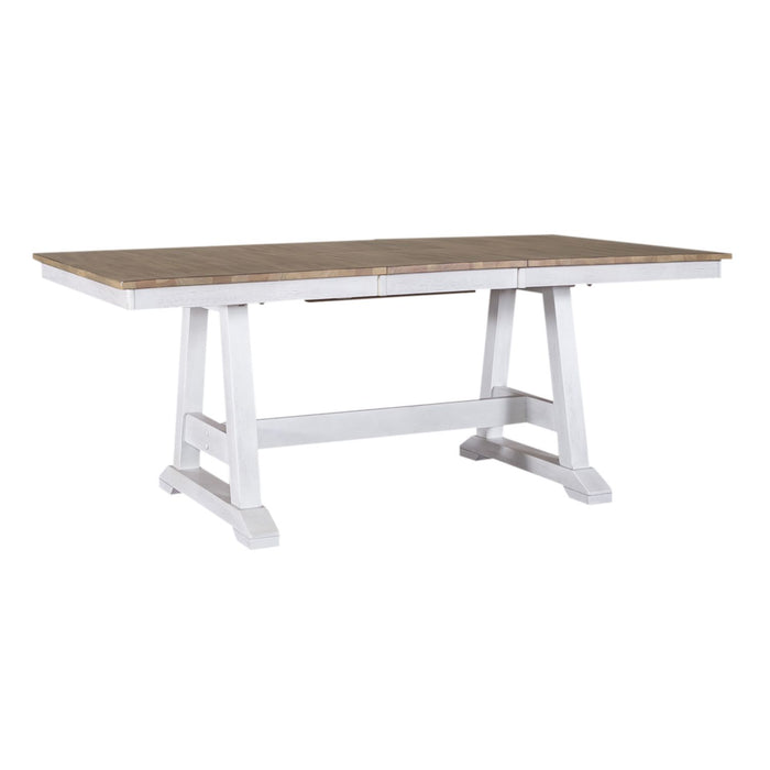 Lindsey Farm 7 Piece Trestle Table Set