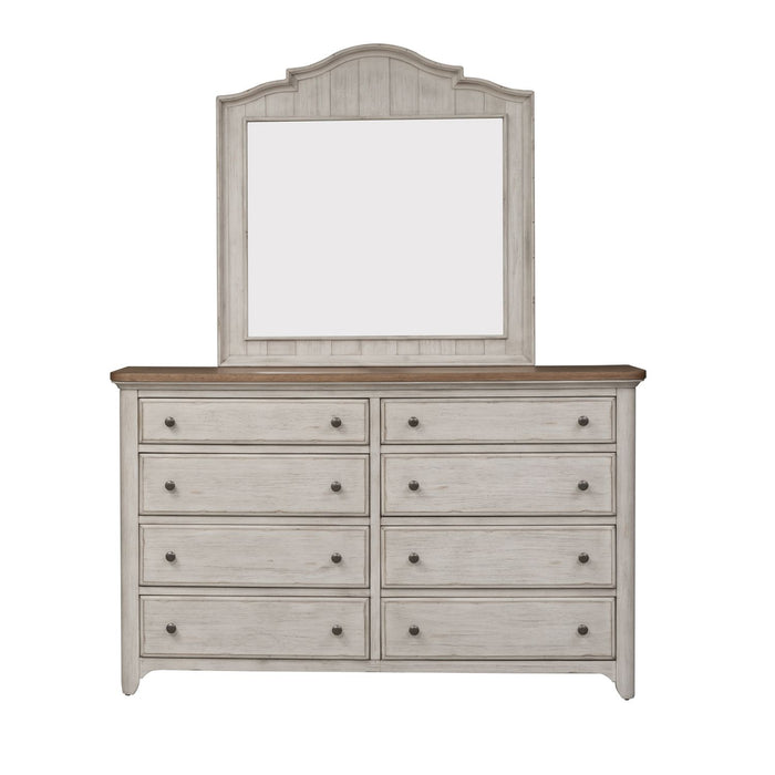 Farmhouse Reimagined Mirror in Antique White image