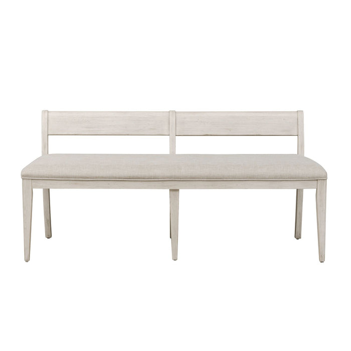 Farmhouse Reimagined Upholstered Bench (RTA) in Antique White image