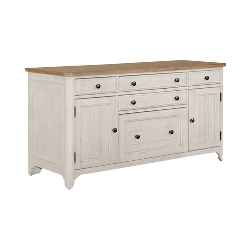 Farmhouse Reimagined Door Credenza in Antique White image