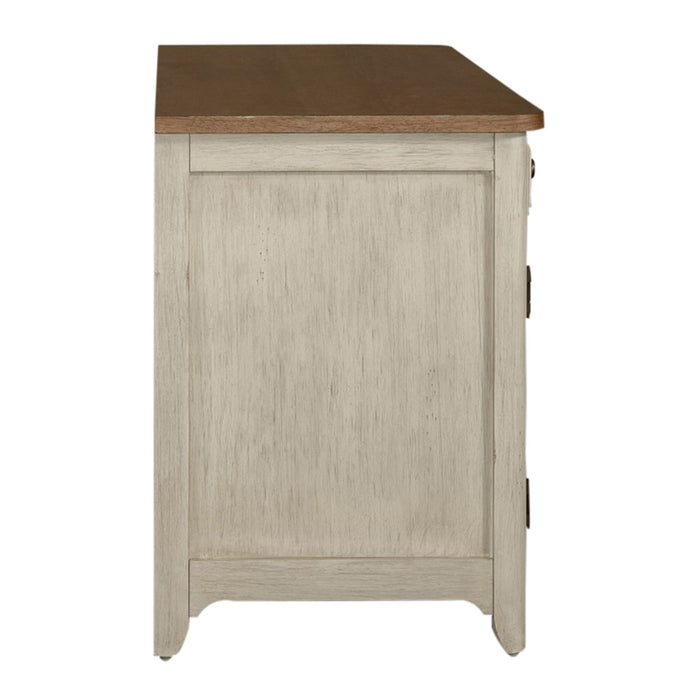Farmhouse Reimagined Door Credenza in Antique White