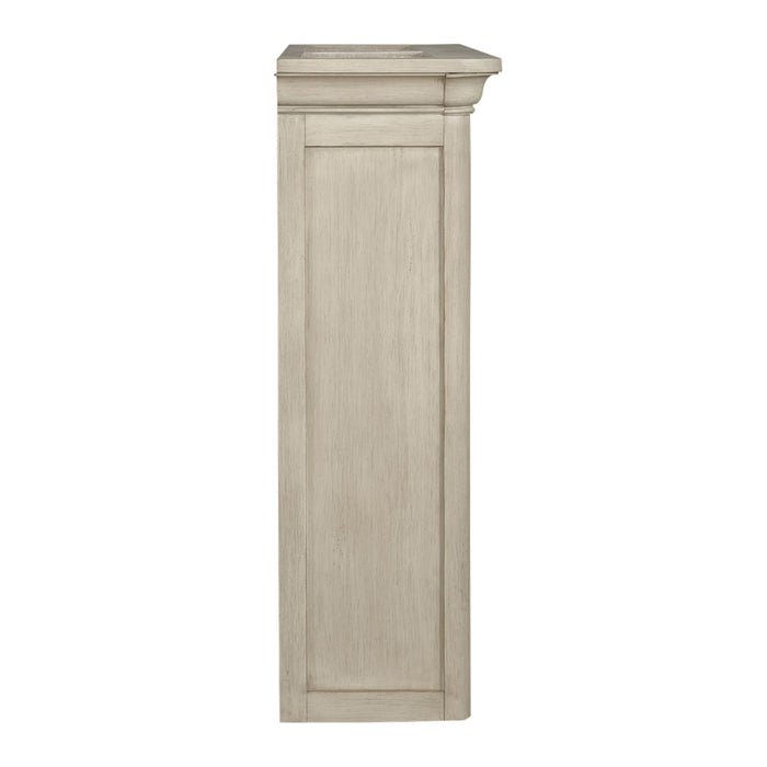 Farmhouse Reimagined Credenza Hutch in Antique White